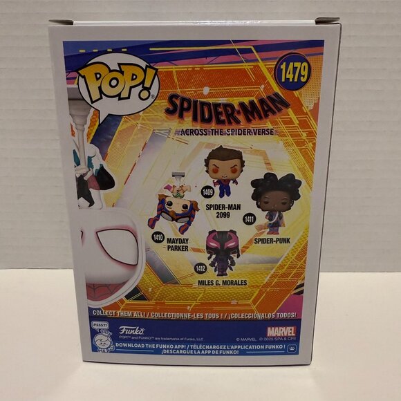 NWOT - Funko Pop! Spider-Man: Across The Spider-Verse Spider-Gwen - #1479 - Picture 8 of 10